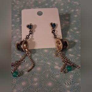 Designer Anna Sui Teacup Dangle Earrings